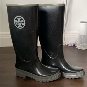 Tory Burch Tall rain boots! Sz8